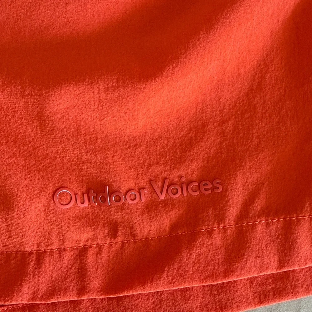 OUTDOOR VOICES Orange Athletic Shorts size large - Picture 6 of 6